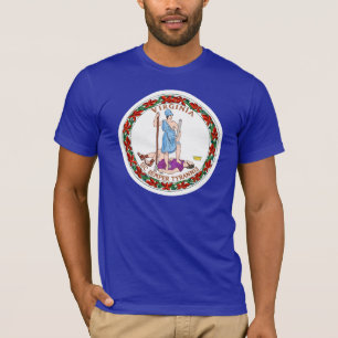 Camiseta Bandera del estado de Virginia