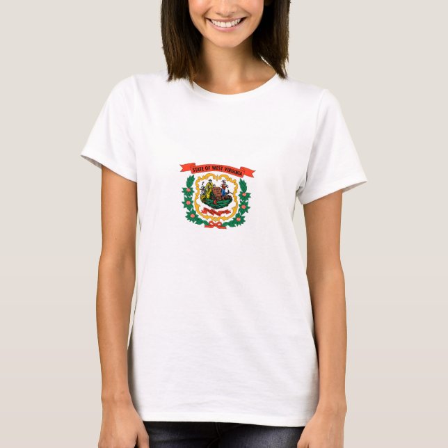 Camiseta Bandera del Estado de Virginia Occidental (Anverso)