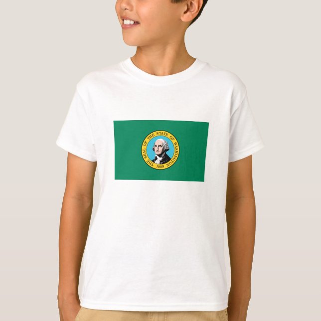 Camiseta Bandera del Estado de Washington (Anverso)