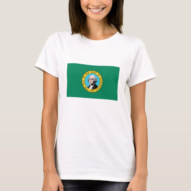 Camiseta Bandera del Estado de Washington (Anverso)