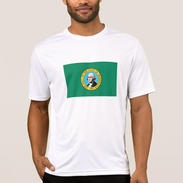 Camiseta Bandera del Estado de Washington (Anverso)