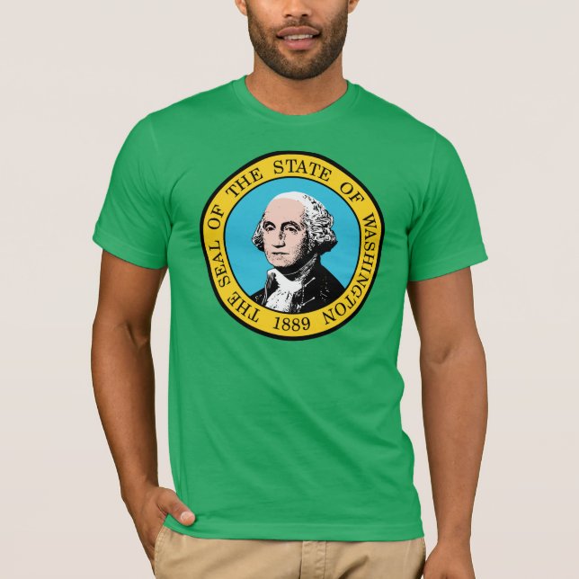 Camiseta Bandera del estado de Washington (Anverso)
