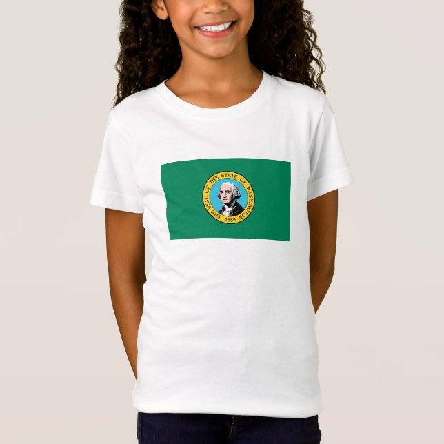 Camiseta Bandera del Estado de Washington (Anverso)