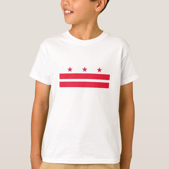 Camiseta Bandera del estado de Washington DC (Anverso)