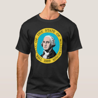 Camiseta Bandera del estado de Washington, Estados Unidos,