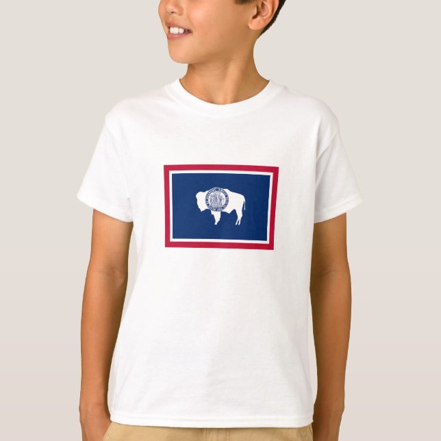 Camiseta Bandera del estado de Wyoming (Anverso)