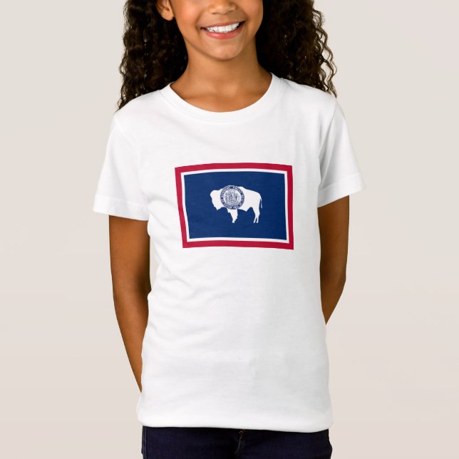 Camiseta Bandera del estado de Wyoming (Anverso)