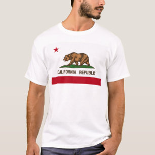 Camiseta Bandera del estado del oso de California