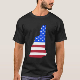 Camiseta Bandera del estado patriótico de New Hampshire EE.