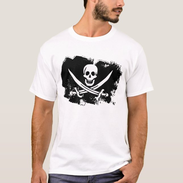 Camiseta Bandera del fantasma de Jack del calicó (Anverso)
