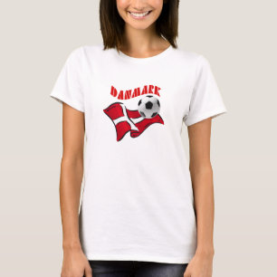 Camiseta Bandera del fudbold del fútbol de Danmark del