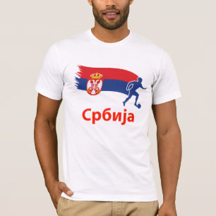 Camiseta Bandera del fútbol de Serbia