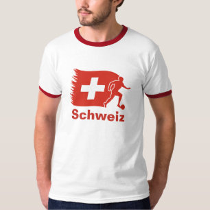 Camiseta Bandera del fútbol de Suiza