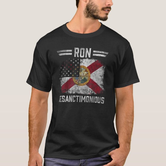 Camiseta Bandera del gobernador de Florida Ron DeSanctimoni (Anverso)