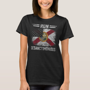 Camiseta Bandera del gobernador de Florida Ron DeSanctimoni