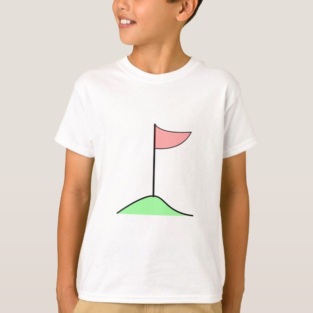 Camiseta Bandera del golf en agujero (Anverso)