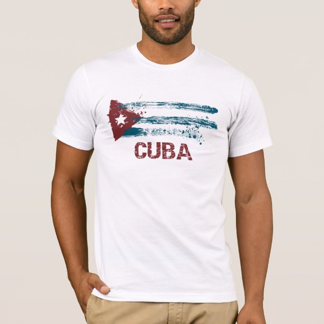 Camiseta Bandera del Grunge de Cuba (Anverso)