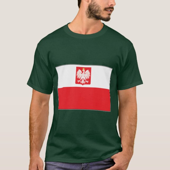 Camiseta Bandera del Halcón Polaco (Anverso)