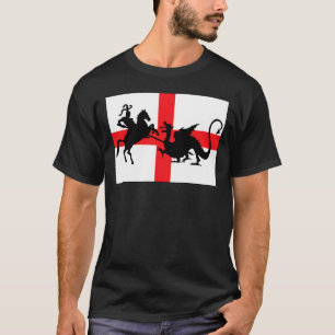 Camiseta Bandera del inglés del día de San Jorge
