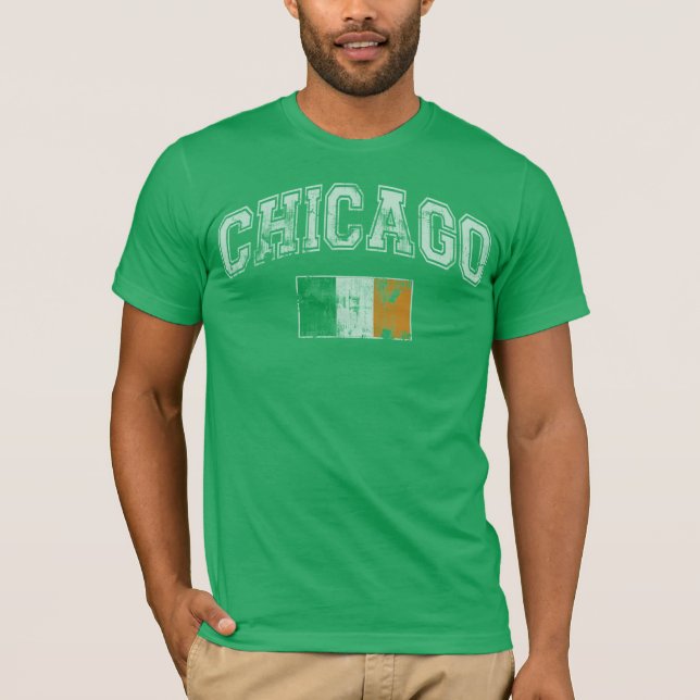 Camiseta Bandera del irlandés de Chicago (Anverso)