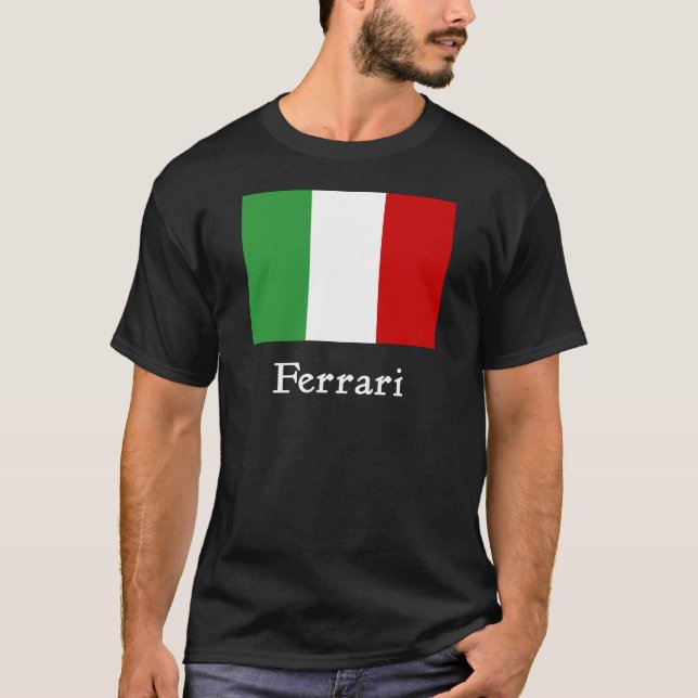 Camiseta Bandera del italiano de Ferrari (Anverso)