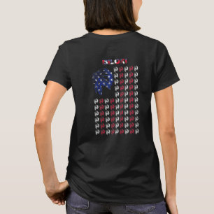 Camiseta Bandera del jefe indio americano nativo de Biloxi