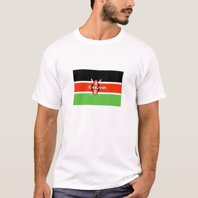 Camiseta Bandera del Kenyan (Anverso)
