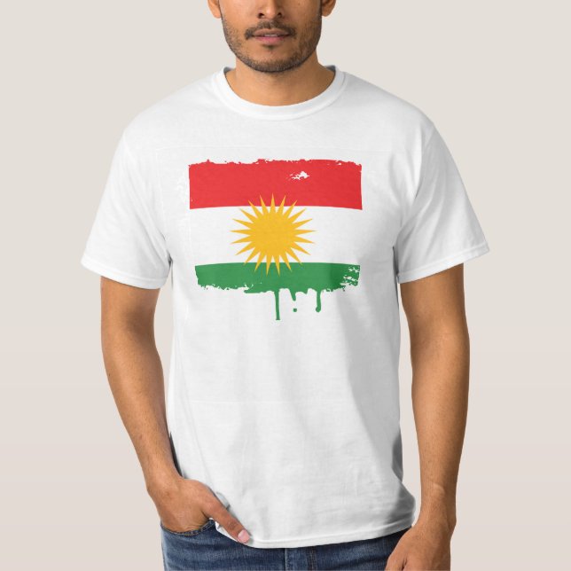 Camiseta Bandera del Kurdistan (Anverso)