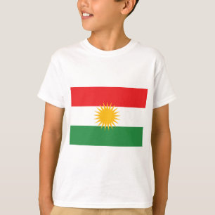 Camiseta Bandera del Kurdistan (Kurdistan o Alaya Rengîn de