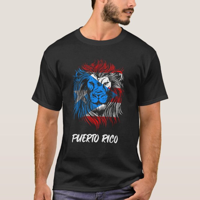 Camiseta Bandera del León Puerto Rico (Anverso)