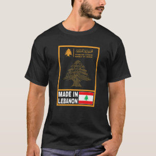 Camiseta Bandera del Líbano Pasaporte Líbano