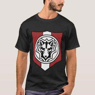 Camiseta Bandera del lobo de la soledad roja.