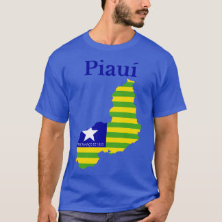 Camiseta Bandera del mapa de Brasil