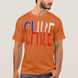 Camiseta Bandera del mapa de Chile