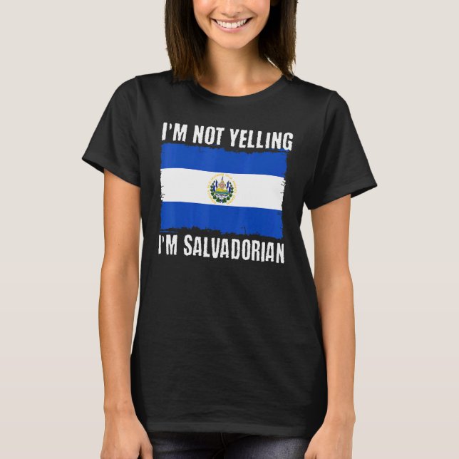 Camiseta Bandera del mapa de El Salvador Raíces Salvadoreña (Anverso)