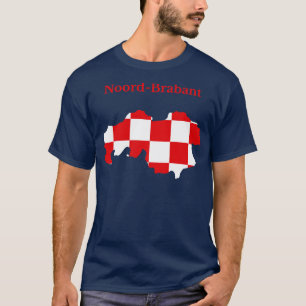 Camiseta Bandera del mapa de la provincia de Brabant del No