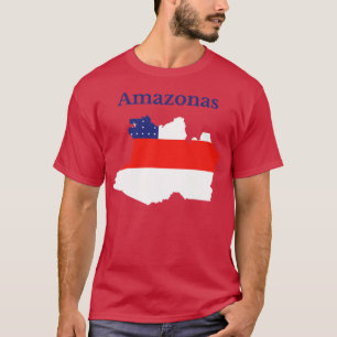 Camiseta Bandera del mapa del estado de Amazonas