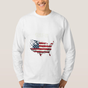 Camiseta Bandera del mapa del Golfo de América divertida de