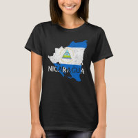 Bandera del mapa del país de Nicaragua Orgullosa P
