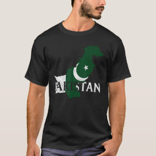 Camiseta Bandera del mapa del país de Pakistán Orgullosa Pa