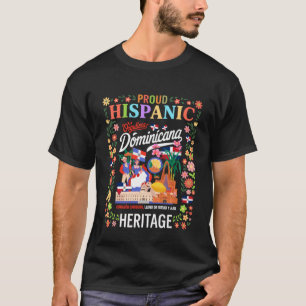 Camiseta Bandera del Mes de la Herencia Hispana Dominicana 