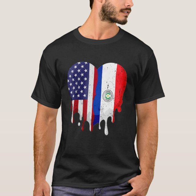 Camiseta Bandera del Mes del Patrimonio Hispano Americano P (Anverso)