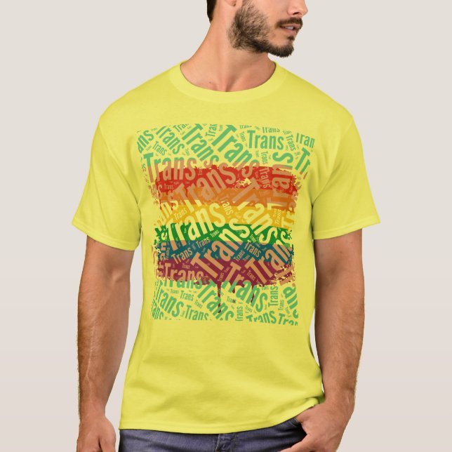 CAMISETA BANDERA DEL MODELO DE LA PALABRA DEL TRANSPORTE (Anverso)