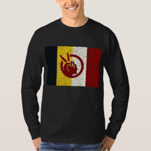 Camiseta bandera del Movimiento Indio Americano