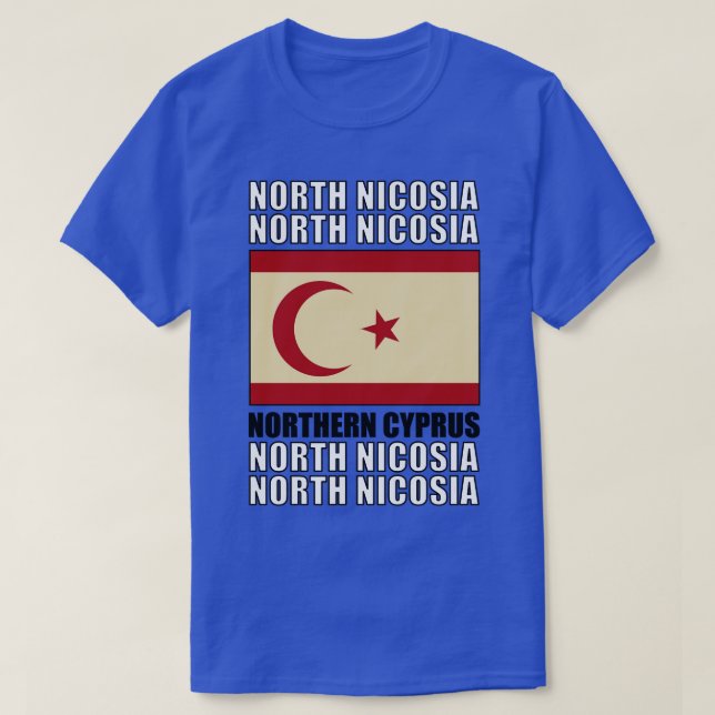 Camiseta Bandera del Norte de Chipre (Diseño del anverso)