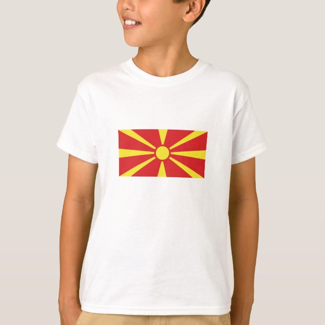 Camiseta Bandera del Norte de Macedonia (Anverso)