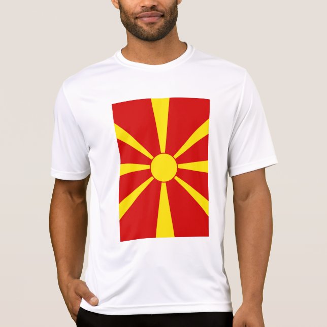 Camiseta Bandera del Norte de Macedonia (Anverso)