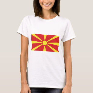 Camiseta Bandera del Norte de Macedonia