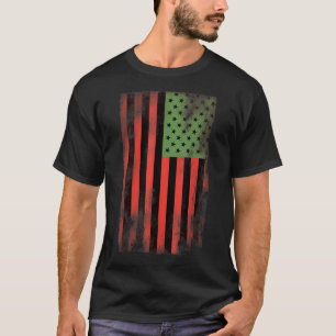 Camiseta Bandera del orgullo afroamericano Pan Rojo Verde A
