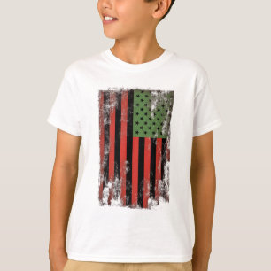 Camiseta Bandera del orgullo afroamericano - Re verde panaf